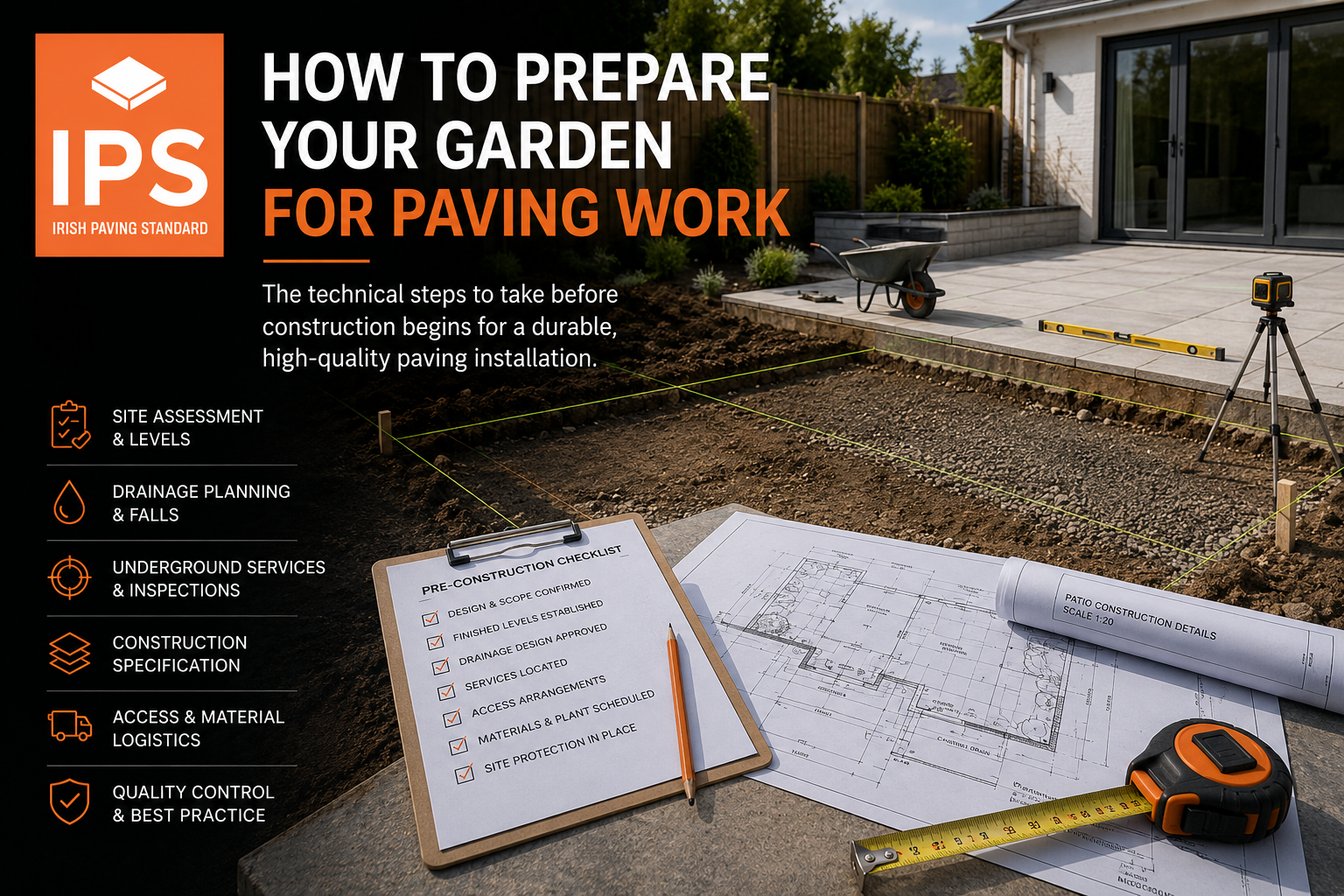 prepare your garden for paving work