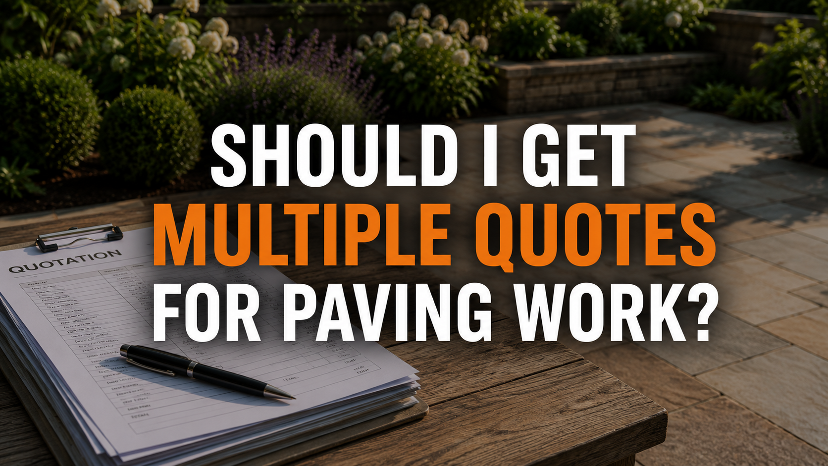 Should I Get Multiple Quotes for Paving Work